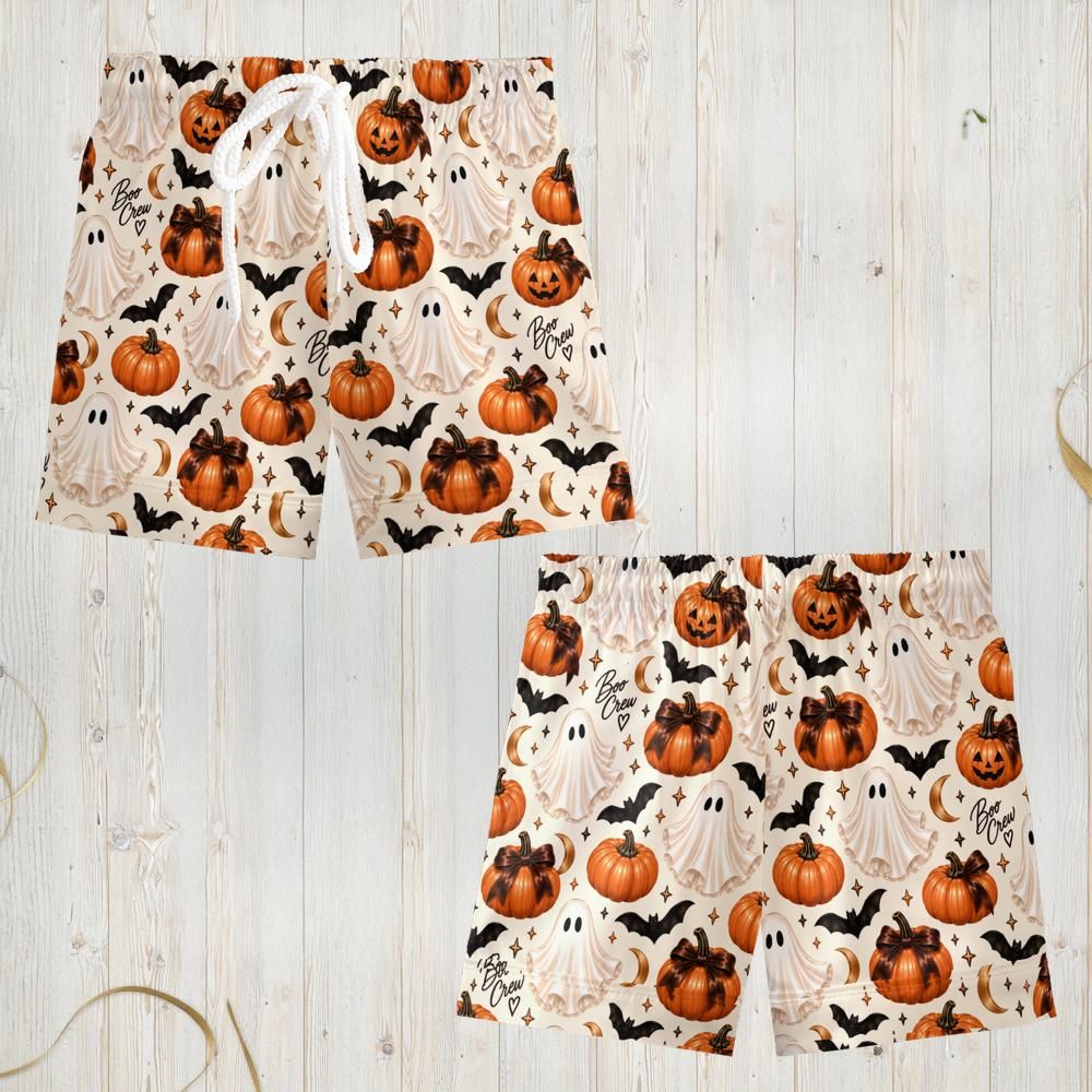 Boo Crew Satin Pajamas Short Set - Kids